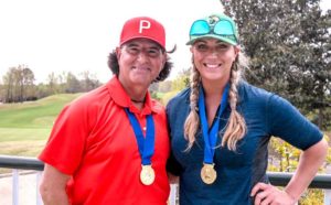Alabama Golf Association mixed winners Jason LeBlanc and Suzie Stanley