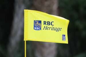 RBC Heritage flag, tournament led by Stewart Cink