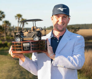 Steve Fisk with Club Car trophy