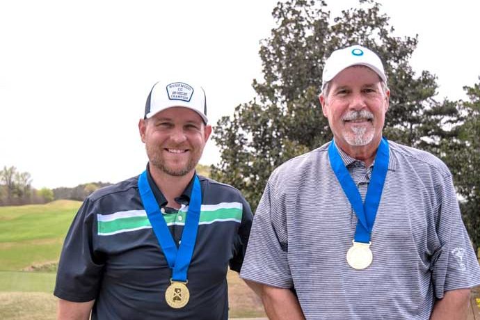 Alabama Golf Association overall winners Eric Shugart and Tom Jungkind