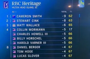 Stewart Cink 2nd at RBC Heritage