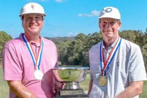 Alabama Senior four-ball winners Cooper and Taylor