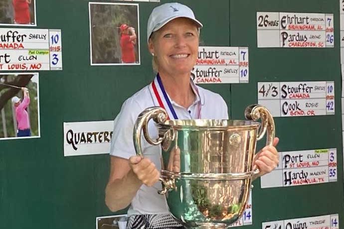 US Senior Women’s Amateur winner Lara Tennant