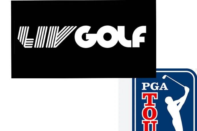 PGA Tour LIV Golf logos
