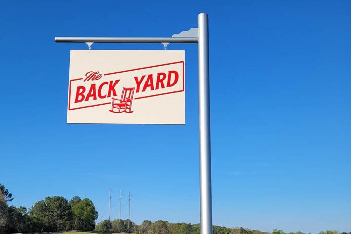 Backyard golf course