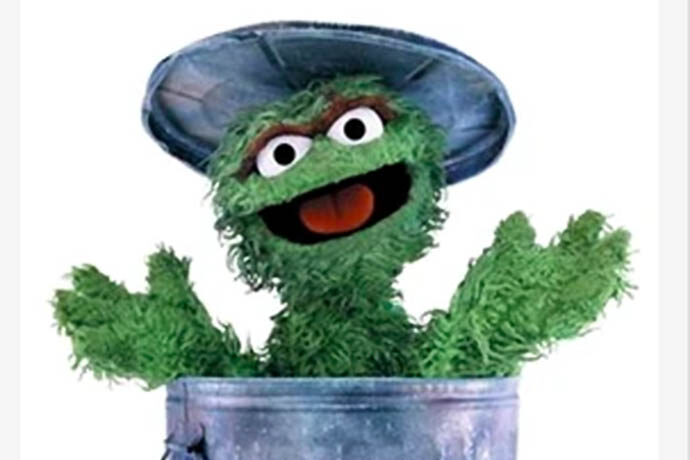 Oscar the Grouch muppet Golf things we love to hate