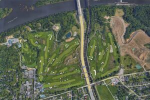Oakmont Country Club via Google Earth