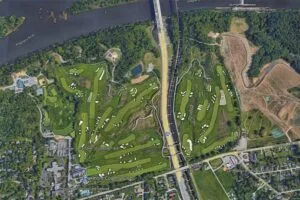 Oakmont Country Club via Google Earth