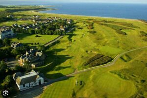 Golf in Scotland aerial