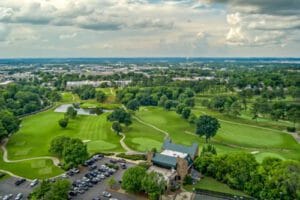 Aerial photo of Highland Park Golf Course