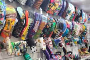 A wall of headcovers on display at the 2026 PGA Show